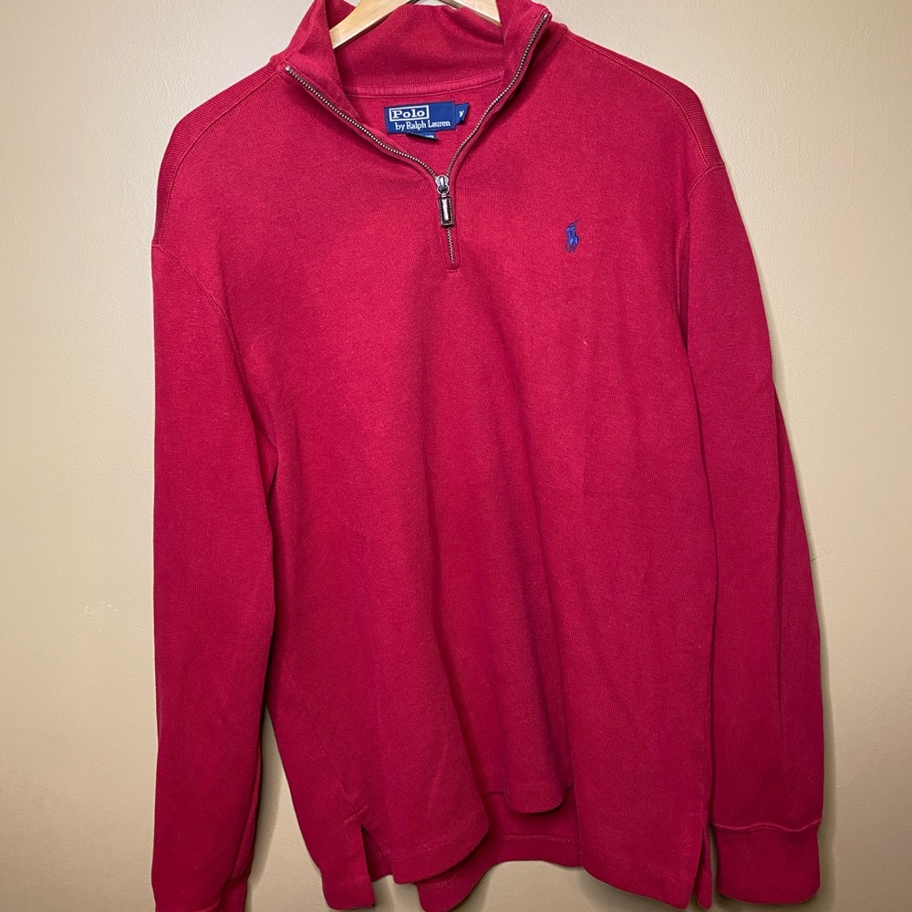 Red Polo Pullover